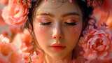 唯美女孩微笑开心愉悦女性女人魅力高清在线视频素材下载