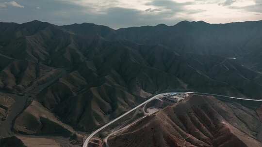 内蒙古山脉航拍大景