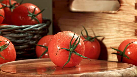 西红柿 番茄 番茄特写视频素材模板下载
