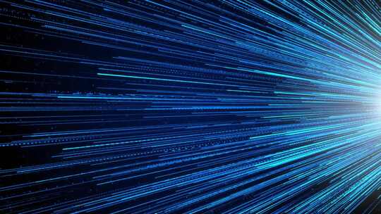 科技未来互联网绚丽的粒子光线