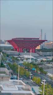 上海中国馆城市建筑俯瞰