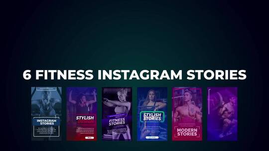 Instagram故事健身时尚图片展示AE模板
