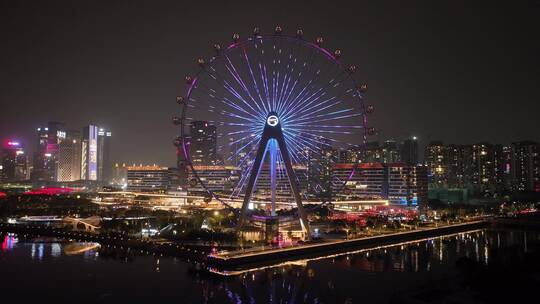 深圳欢乐港湾摩天轮夜景