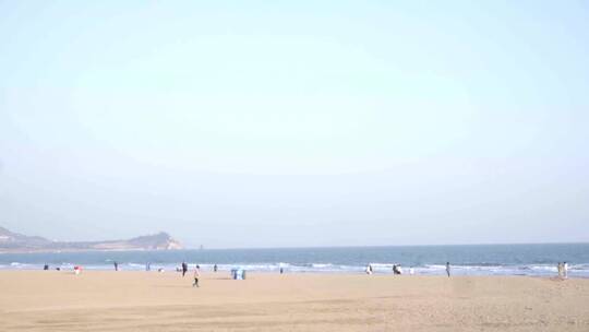 大海，蓝天，沙滩，自然风景