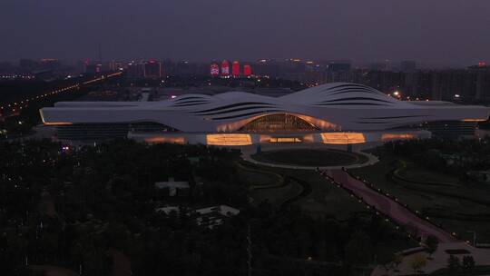 丝路国际文化交流中心夜景