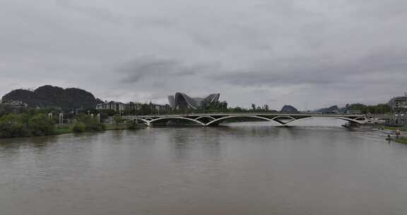 桂林解放桥航拍