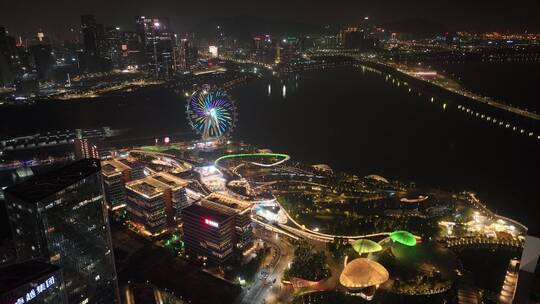 深圳欢乐港湾摩天轮夜景