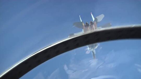 进行飞行练习的飞机视频素材模板下载