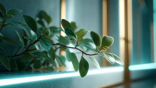 清新绿植点缀现代简约空间
