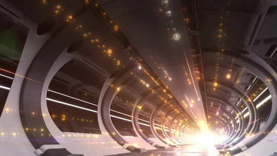 时光隧道穿梭在飞行视频素材模板下载