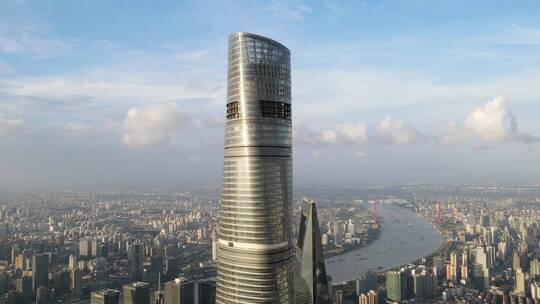上海中心大厦环绕延时航拍