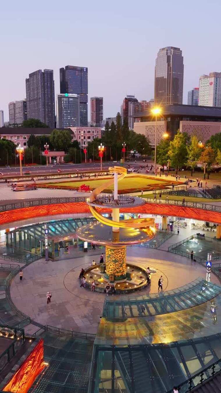 天府广场及周边国庆