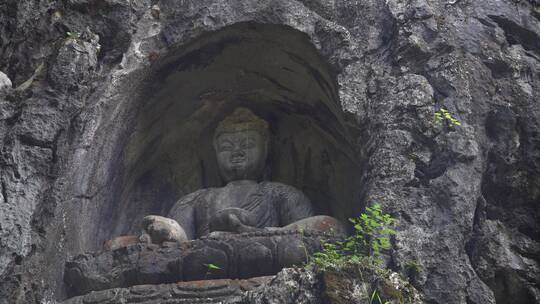 杭州灵隐寺飞来峰塑像