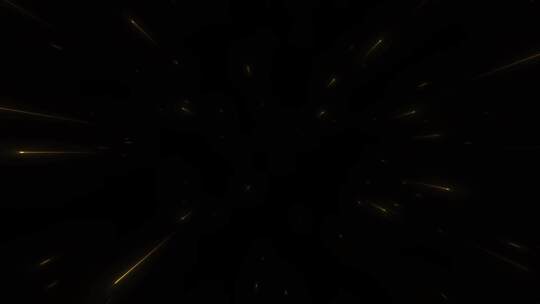 黑色背景金色光线特效