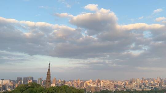 4k 杭州城市风光全景