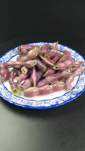 紫色四季豆豌豆