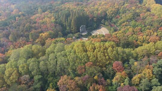 南京钟山景区景点紫金山视频素材模板下载