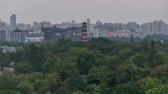 惠州西湖风景名胜区鹤洲视频素材模板下载