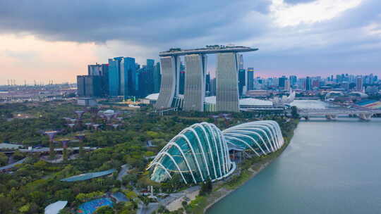 2019/03/10新加坡：鸟瞰图4k海