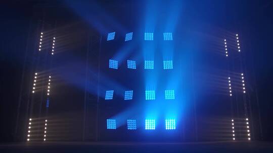闪烁的舞台灯光视频素材模板下载