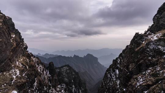 湖北神农架云海风光延时