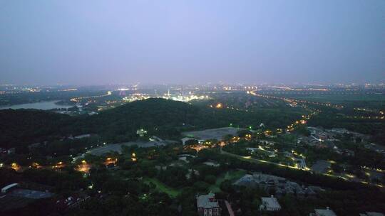 上海松江佘山国家森林公园夜景