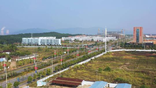 实拍正在建设的经济开发区视频素材模板下载