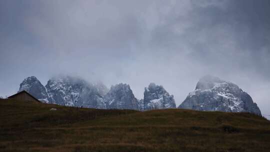 云，雾，山，雪