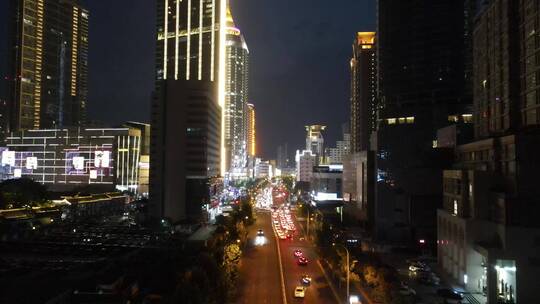 无锡市中心三阳广场4K航拍夜景(12分钟)