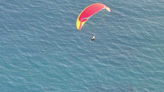 海南分界洲岛滑翔伞运动航拍