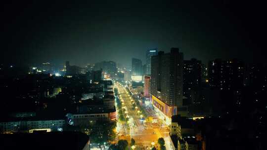 合集安徽滁州夜景交通航拍
