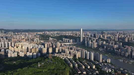 重庆陆海国际中心大景航拍