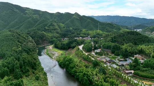 新中国美丽乡村航拍视频素材模板下载