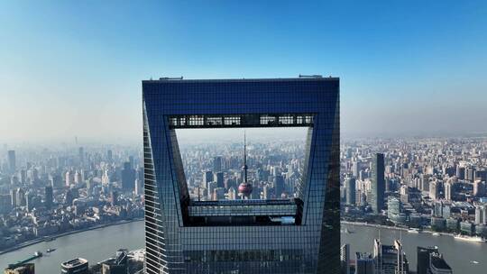 4K上海外滩陆家嘴高清航拍城市建筑