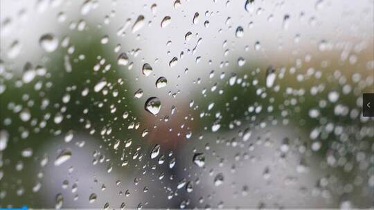 雨天车窗雨滴