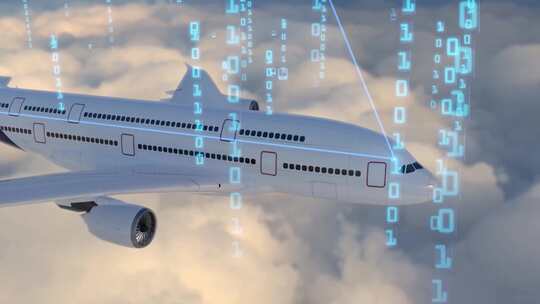 国际航班机场现代航空物流飞机视频素材模板下载
