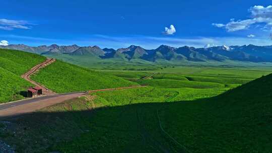 新疆那拉提空中草原HDR航拍