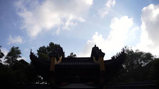 杭州飞来峰永福寺禅院风景