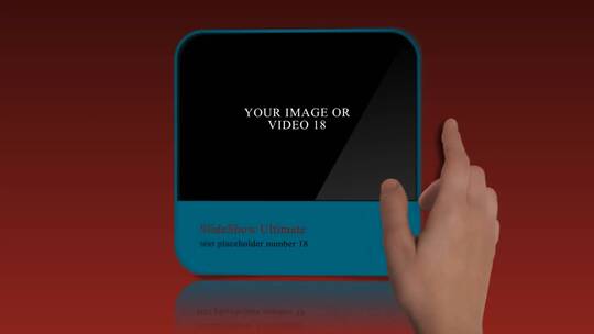 手指点击手势触摸操作滑动屏幕30张照片相册AE视频素材教程下载