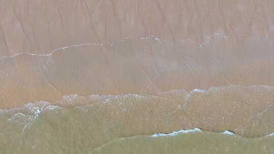 大海海边海水海浪沙滩海滩航拍风景唯美大自