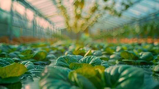 大棚种植农作物种菜ai素材原创