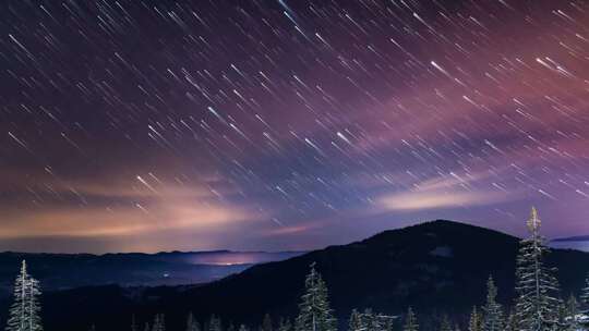 漫天星空流星雨