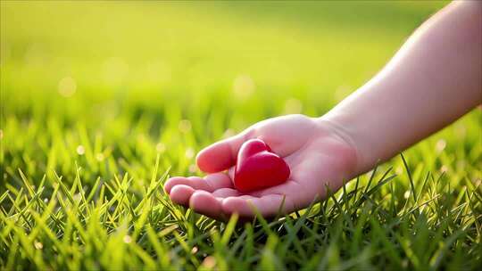 小女孩与小狗的爱心互动