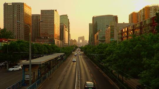 北京中央电视台城市延时  日转夜