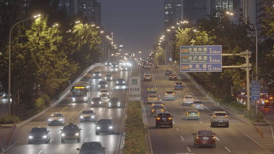 夜景车流 北京夜景车流