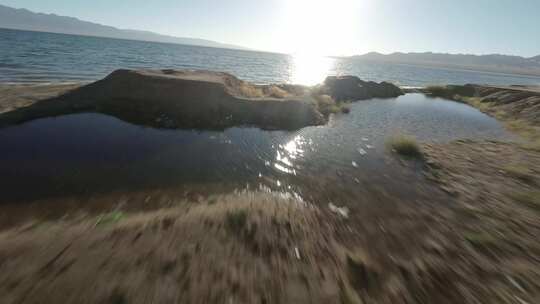 【4K50帧】青海小柴旦湖湿地荒漠FPV