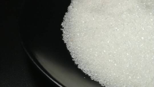 4K白砂糖白糖颗粒晶体静物摆拍特写