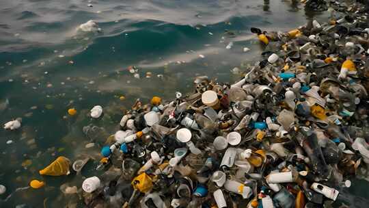 海洋污染 海洋垃圾 环境污染视频素材模板下载