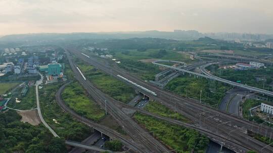 广西南宁铁路动车大景