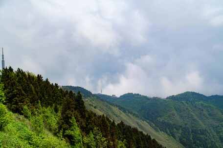 湖南衡阳南岳衡山祝融峰延时风光风景